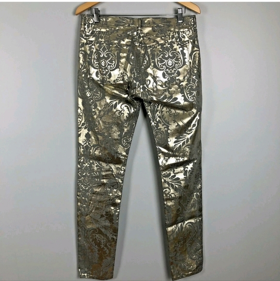 Juicy Couture Metallic Gold Jeans - Picture 5 of 7